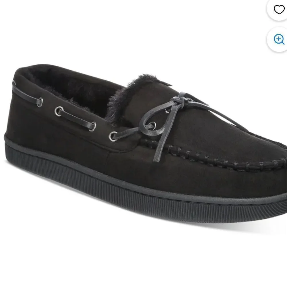 Club Room Black Suede Loafers
